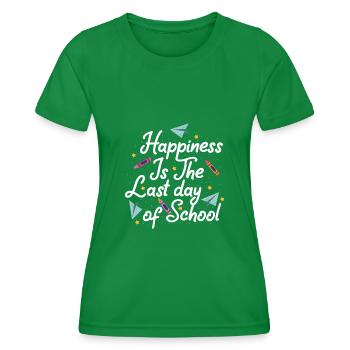 Letzter Schultag - Frauen Funktions-T-Shirt - Kelly Green - Vorne - AI Model Female 172 dark (172cm)