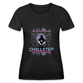 Chillstep Musique Electro Musique - T-shirt sport Femme - noir - Devant - AI Model Female 172 light (172cm)