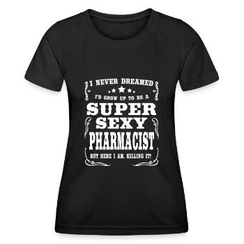 Super Sexy Pharmacist - Frauen Funktions-T-Shirt - Schwarz - Vorne - AI Model Female 172 light (172cm)