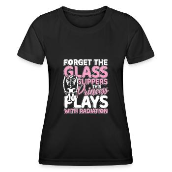 This princess plays with radiation - Women's Functional T-Shirt - black - Front - AI Model Female 172 light (172cm)