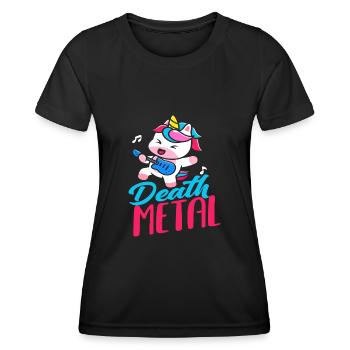 Death Metal - Frauen Funktions-T-Shirt - Schwarz - Vorne - AI Model Female 172 light (172cm)