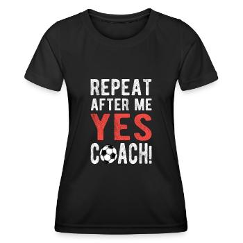 Proud Football Coach Football Coach Football Team - Women's Functional T-Shirt - black - Front - AI Model Female 172 light (172cm)