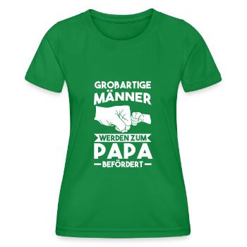 Großartiger Papa - Frauen Funktions-T-Shirt - Kelly Green - Vorne - AI Model Female 172 dark (172cm)