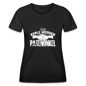 Patenonkel Pate Taufpate Spruch Onkel - Frauen Funktions-T-Shirt - Schwarz - Vorne - AI Model Female 172 light (172cm)
