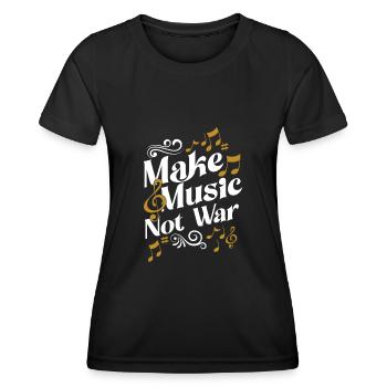 Musiciens Rock Jazz Band Musique Guitares Piano - T-shirt sport Femme - noir - Devant - AI Model Female 172 light (172cm)