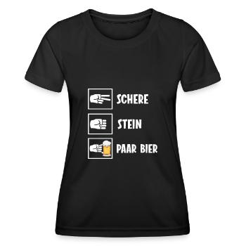 Bier Barkeeper Geburtstag Geschenk Weihnachten - Frauen Funktions-T-Shirt - Schwarz - Vorne - AI Model Female 172 light (172cm)