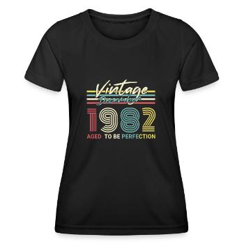 Geboren Dezember 1982 Perfektion - Frauen Funktions-T-Shirt - Schwarz - Vorne - AI Model Female 172 light (172cm)
