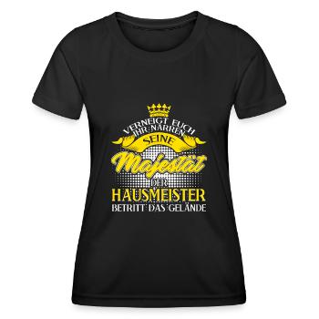 Hausmeister lustig Facility Manager - Frauen Funktions-T-Shirt - Schwarz - Vorne - AI Model Female 172 light (172cm)