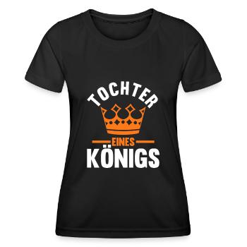 Tochter - Frauen Funktions-T-Shirt - Schwarz - Vorne - AI Model Female 172 light (172cm)