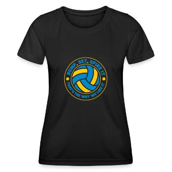 Volleyball Beach Volleyball - Women's Functional T-Shirt - black - Front - AI Model Female 172 light (172cm)