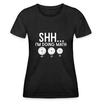 Training, Training, Fitness, Fitnessstudio - Frauen Funktions-T-Shirt - Schwarz - Vorne - AI Model Female 172 light (172cm)