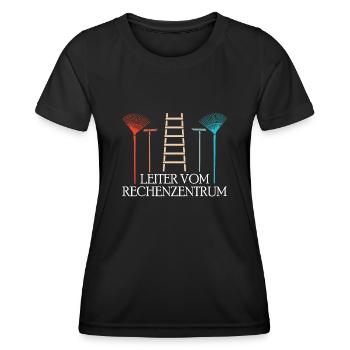 Rechenzentrum Design Gartengeräte Rechen Leiter - Frauen Funktions-T-Shirt - Schwarz - Vorne - AI Model Female 172 light (172cm)