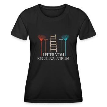 Gärtner | Leiter vom Rechenzentrum - Frauen Funktions-T-Shirt - Schwarz - Vorne - AI Model Female 172 light (172cm)