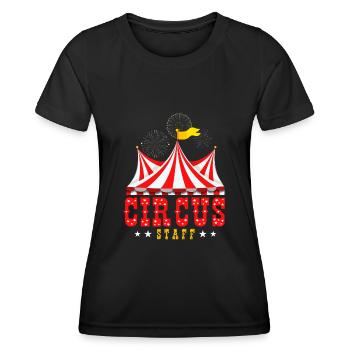 Circus, Circus Staff, Artist, Artistic - Women's Functional T-Shirt - black - Front - AI Model Female 172 light (172cm)