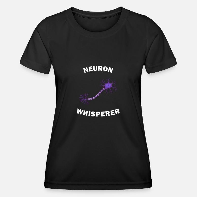 Neuron Whisperer - Women's Functional T-Shirt - black