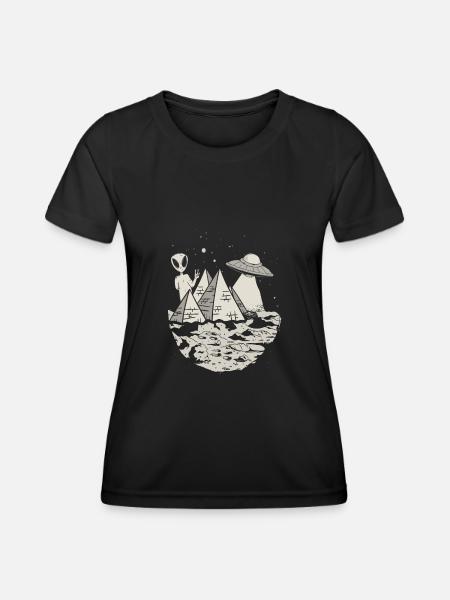 Ancient astronaut design for an alien theorate - Women's Functional T-Shirt - black