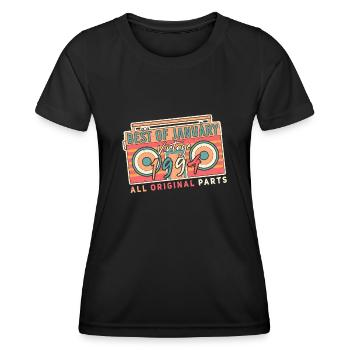 Gift idea Original Retro January 1994 - Women's Functional T-Shirt - black - Front - AI Model Female 172 light (172cm)