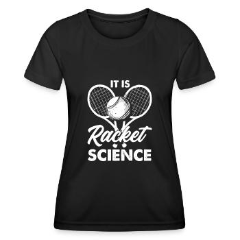 Tennis Tennis Tennis Tennis - Frauen Funktions-T-Shirt - Schwarz - Vorne - AI Model Female 172 light (172cm)