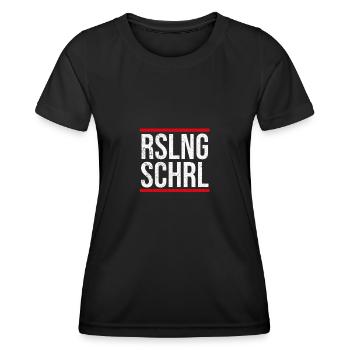 Rieslingschorle Pfälzer Weinfest Schorle Pfalz - Frauen Funktions-T-Shirt - Schwarz - Vorne - AI Model Female 172 light (172cm)