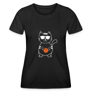 Basketball Basketballer - Frauen Funktions-T-Shirt - Schwarz - Vorne - AI Model Female 172 light (172cm)
