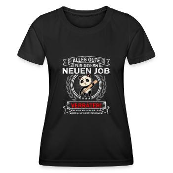 Alles Gute Verräter - Jobwechsel Abschiedsgeschenk - Frauen Funktions-T-Shirt - Schwarz - Vorne - AI Model Female 172 light (172cm)