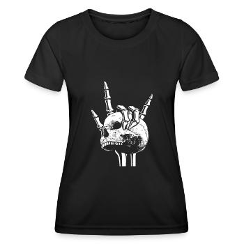 Fan de heavy metal, - T-shirt sport Femme - noir - Devant - AI Model Female 172 light (172cm)