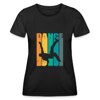 Breakdance BBoy BGirl Streetdance Breakdance - Frauen Funktions-T-Shirt - Schwarz - Vorne - AI Model Female 172 light (172cm)