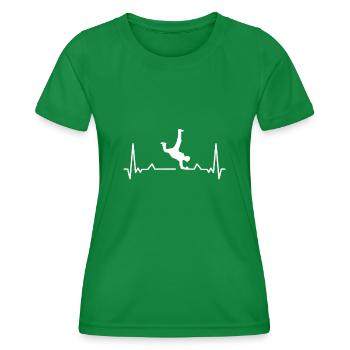 Breakdance BBoy BGirl Streetdance Breakdance - Frauen Funktions-T-Shirt - Kelly Green - Vorne - AI Model Female 172 dark (172cm)