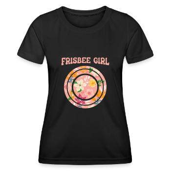 Frisbee - Women's Functional T-Shirt - black - Front - AI Model Female 172 light (172cm)