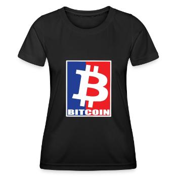 Le Bitcoin - T-shirt sport Femme - noir - Devant - AI Model Female 172 light (172cm)