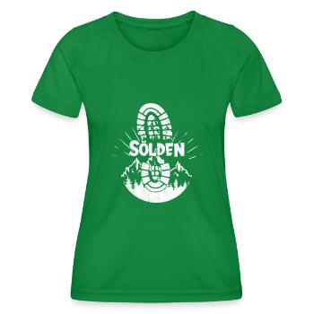 Sölden Skifahren Tirol Snowboarden Österreich - Frauen Funktions-T-Shirt - Kelly Green - Vorne - AI Model Female 172 dark (172cm)
