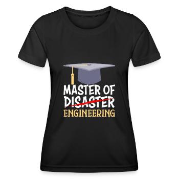 Master 2022 Master en ingénierie - T-shirt sport Femme - noir - Devant - AI Model Female 172 light (172cm)