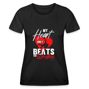 Ringen Trainer Ringer Ringen Geschenk - Frauen Funktions-T-Shirt - Schwarz - Vorne - AI Model Female 172 light (172cm)
