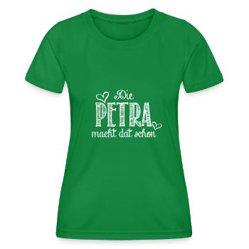 petra - Frauen Funktions-T-Shirt - Kelly Green - Vorne - AI Model Female 172 dark (172cm)