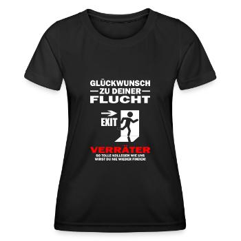 Alles Gute Verräter - Jobwechsel Abschiedsgeschenk - Frauen Funktions-T-Shirt - Schwarz - Vorne - AI Model Female 172 light (172cm)