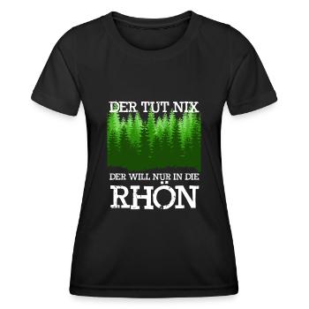 Rhön Wandern Der tut nix Rhöner Berge - Frauen Funktions-T-Shirt - Schwarz - Vorne - AI Model Female 172 light (172cm)
