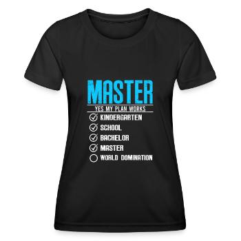 Master Checklist Master's Degree 2022 - Women's Functional T-Shirt - black - Front - AI Model Female 172 light (172cm)