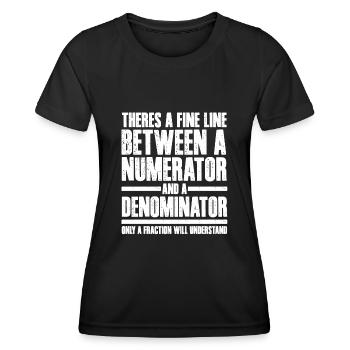 Mathématiciens, Mathématiques, Mathématiques - T-shirt sport Femme - noir - Devant - AI Model Female 172 light (172cm)