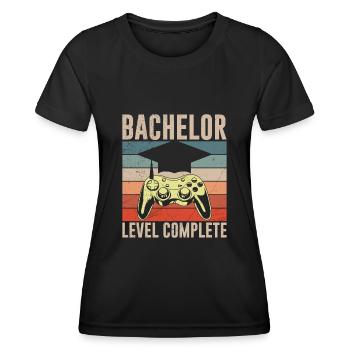 Bachelor Level Complete Bachelor Abschluss - Frauen Funktions-T-Shirt - Schwarz - Vorne - AI Model Female 172 light (172cm)
