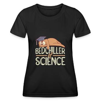 Bedchiller of Science Baccalauréat Baccalauréat - T-shirt sport Femme - noir - Devant - AI Model Female 172 light (172cm)