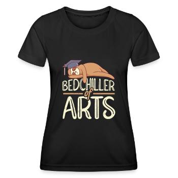 Bedchiller of Arts Baccalauréat Baccalauréat - T-shirt sport Femme - noir - Devant - AI Model Female 172 light (172cm)