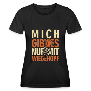Wiedehopf Ornithologe Vögel Vogel - Frauen Funktions-T-Shirt - Schwarz - Vorne - AI Model Female 172 light (172cm)