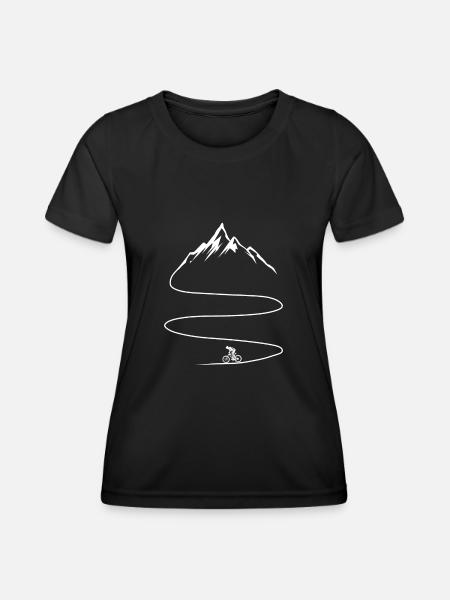 Downhill MTB, Mountainbiker Mountainbike - Women's Functional T-Shirt - black