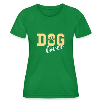 Amoureux des chiens - T-shirt sport Femme - vert - Devant - AI Model Female 172 dark (172cm)