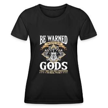 Wikinger Wikinger Nordmythologie - NORSE - Frauen Funktions-T-Shirt - Schwarz - Vorne - AI Model Female 172 light (172cm)