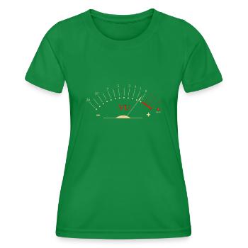 VU Meter, Musiciens HiFi Audiophiles - T-shirt sport Femme - vert - Devant - AI Model Female 172 dark (172cm)