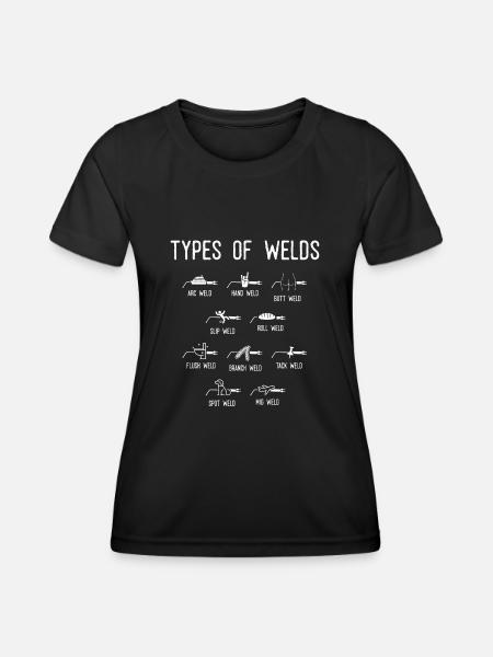 Welders, Weld types Of welds - Women's Functional T-Shirt - black