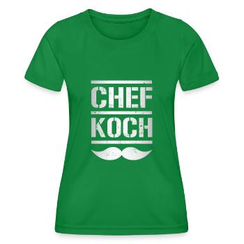Chef - T-shirt sport Femme - vert - Devant - AI Model Female 172 dark (172cm)