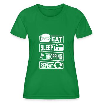 Shopping Tee Shirt Pour Homme - T-shirt sport Femme - vert - Devant - AI Model Female 172 dark (172cm)