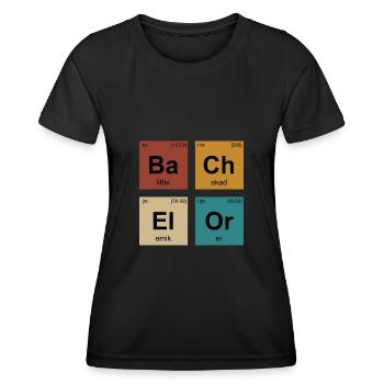 Bachelorabschluss Bachelor of Science Bachelor - Frauen Funktions-T-Shirt - Schwarz - Vorne - AI Model Female 172 light (172cm)